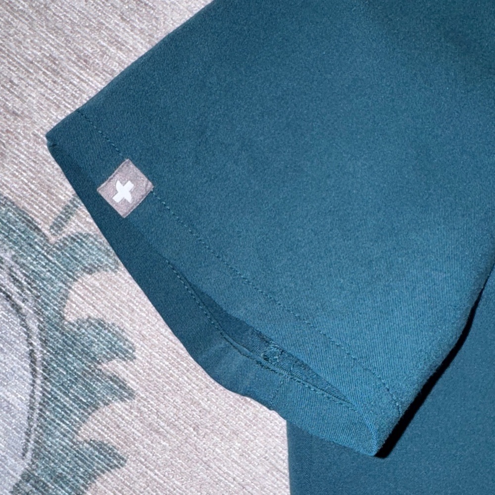 Figs Deep Teal V-Neck Scrub Top - Picture 4 of 5